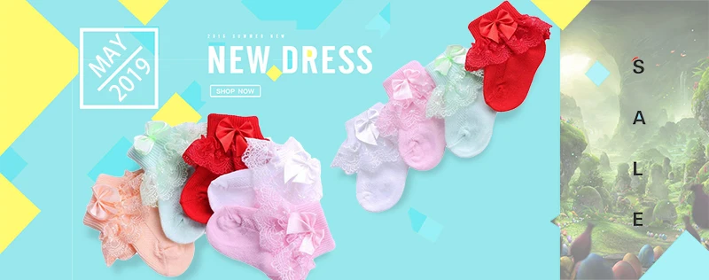 Lawadka Sommer Mesh Neugeborene Baby Mädchen Socken Mode Schleife Dünne Kindersocken für Mädchen Säugling Prinzessin Weiß Rot Schwarz 0-5 Jahre – Detail 2