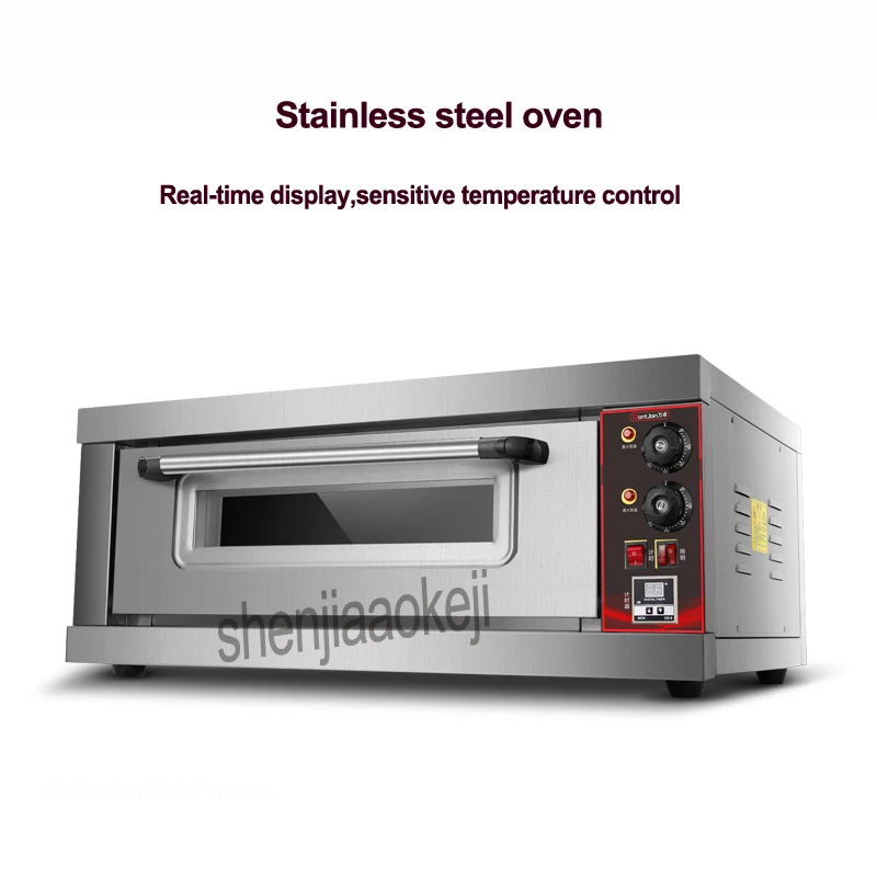 

3200w Stainless steel oven Commercial large capacity single layer baking oven Home Electric ovens With timing function 220v/50hz