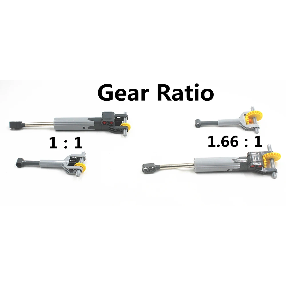 46-teiliges technisches Linearantrieb-Pro-Kit, Zylinderkolben, Leistungsfunktionen, Roboter-Auto-Getriebe-Achsensatz, kompatibel mit Lego 61904 92693