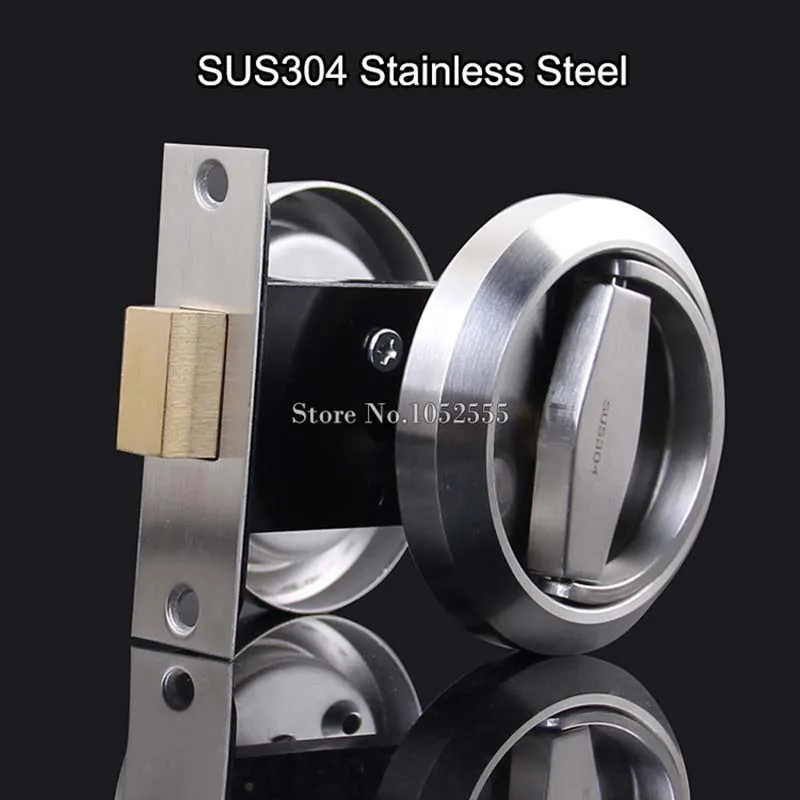 

Quality Stainless Steel 304 Recessed Invisible Cup Handle/ Privacy/Hidden Door Locks Cabinet Pull Handle Door Lock Hardware K140