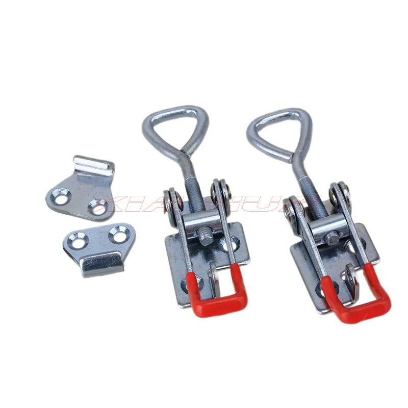 

2pcs Quick Adjustable Locking Clip Toggle Latch Metal Adjustable Toggle Latch Toggle Clamp With 3 Holes/Speed Clamp Bolt