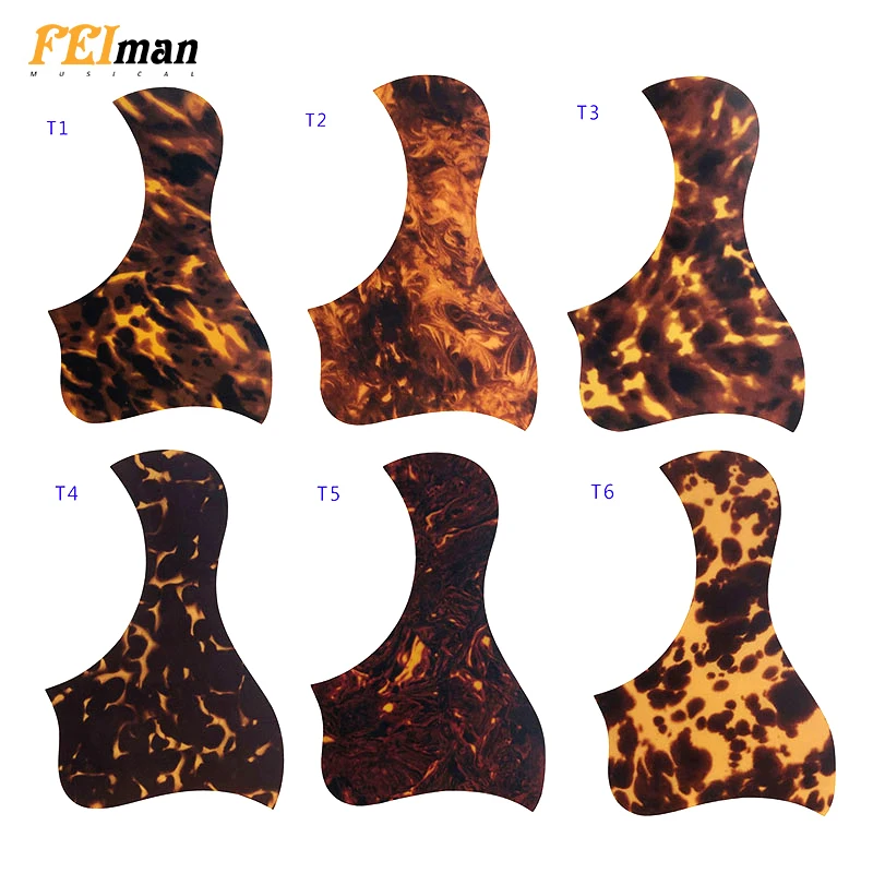 Feiman guitar parts Acoustic Guitar Pickguard Quality Self-adhesive bird Style Pick Guard Sticker For 40\