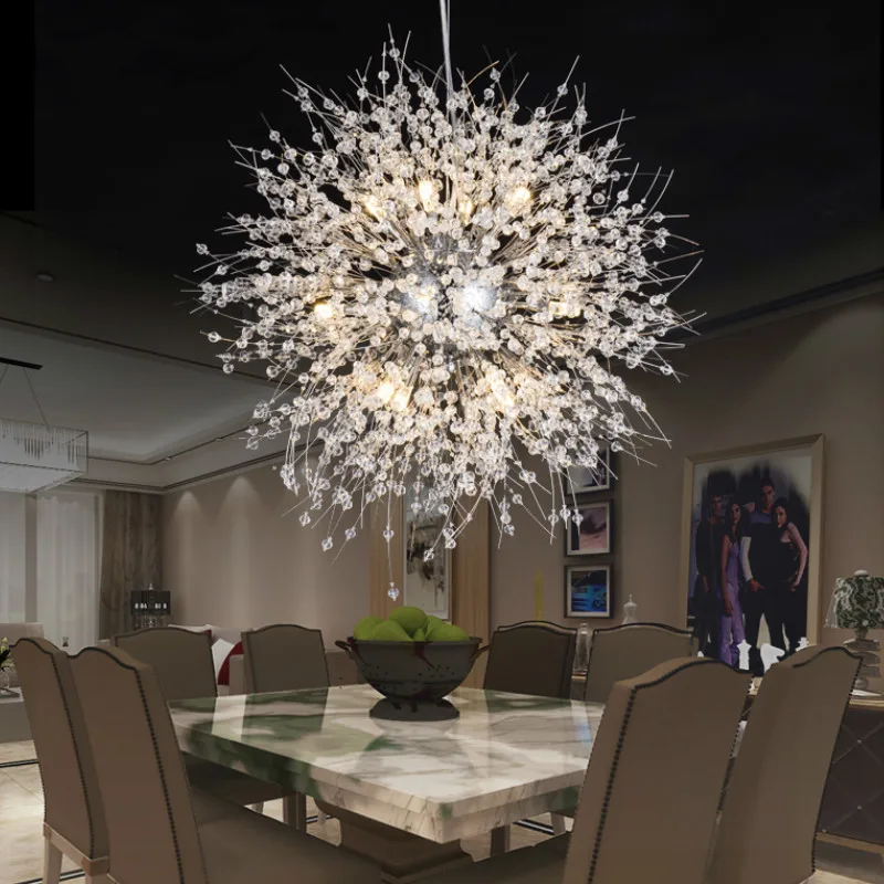 

Modern Crystal Chandelier Lighting Cristal Chandeliers Lamp LED Pendant Hanging Light Lustres De Cristal Lamp Restaurant Light