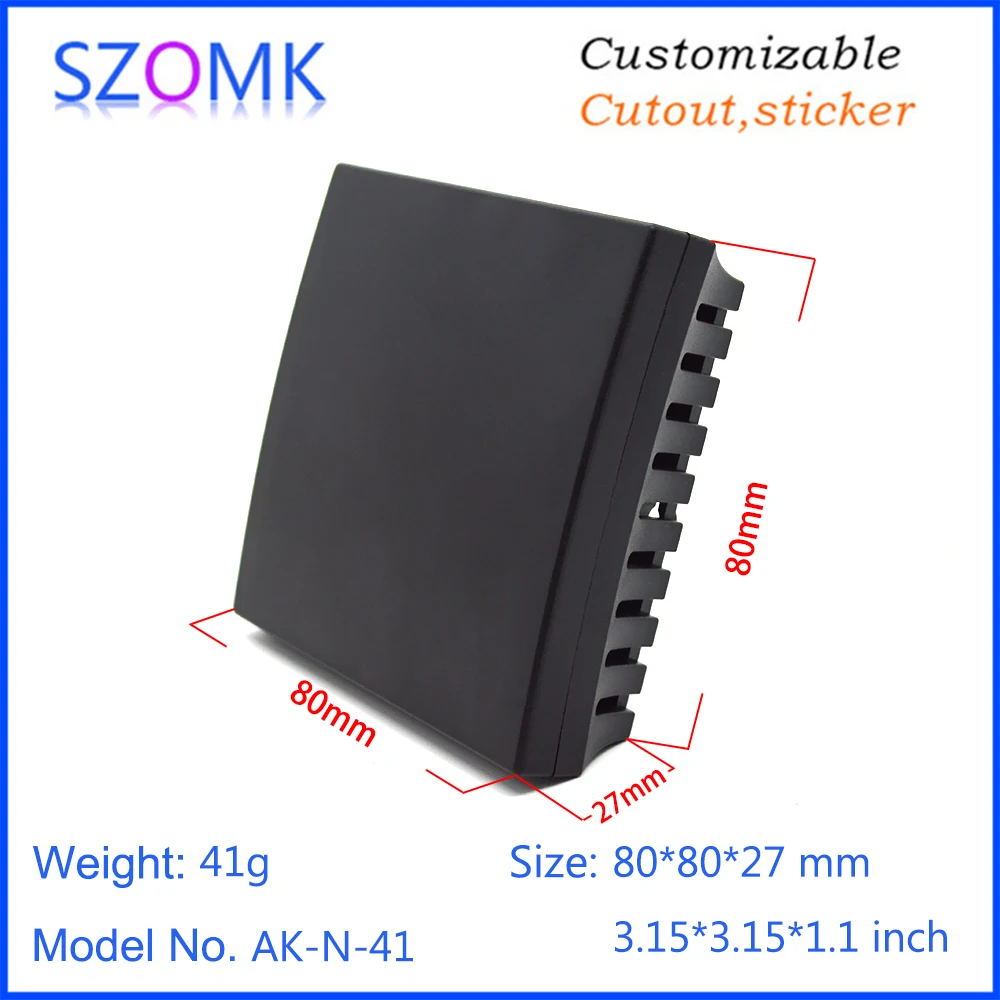 

SZOMK abs plastic enclosure electrical distribution box (10Pcs) 80*80*27mm project box plastic instrument case electronics box