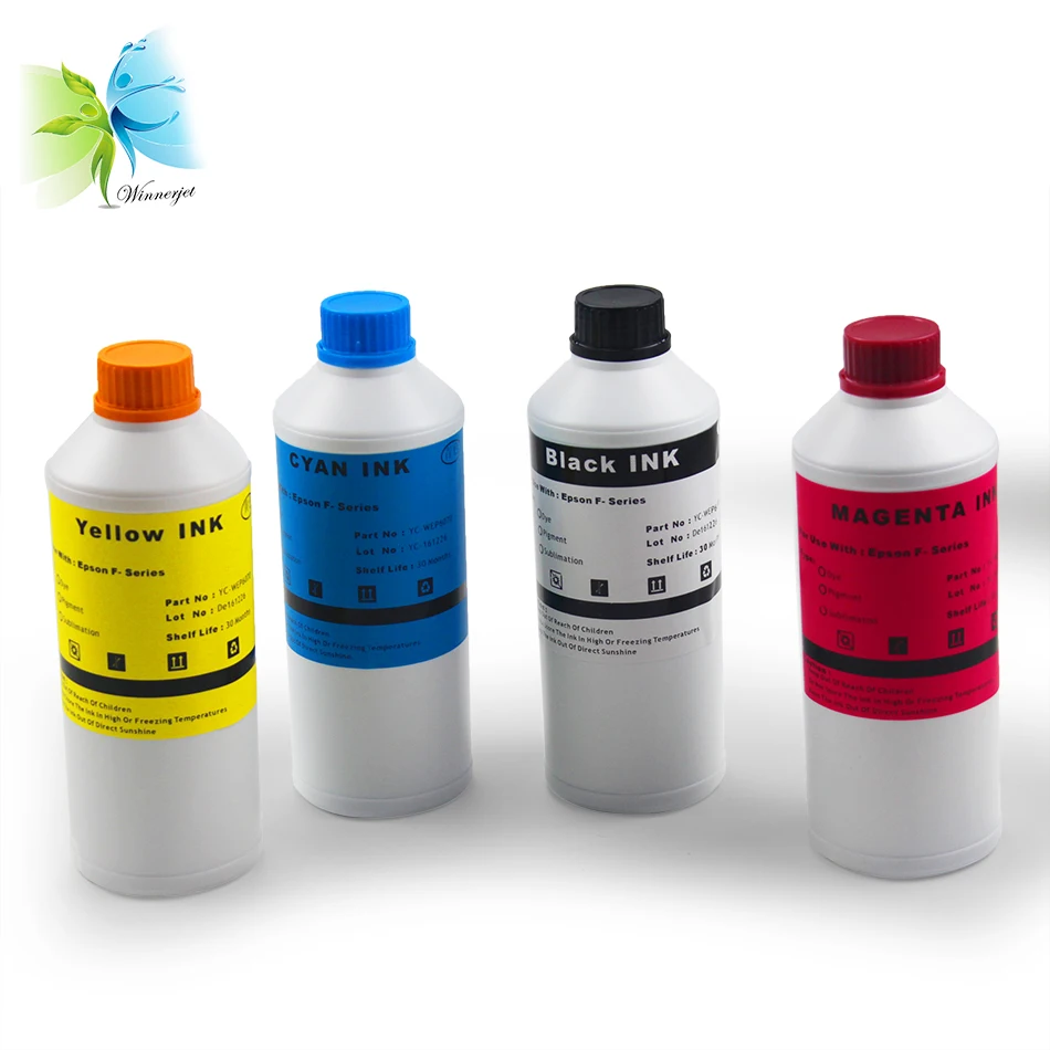 Winnerjet 1 set sublimation ink + one time use chip for Epson F6200 F7200 F9200 F6270 F7270 F9270 F9300 best Chinese bulk ink