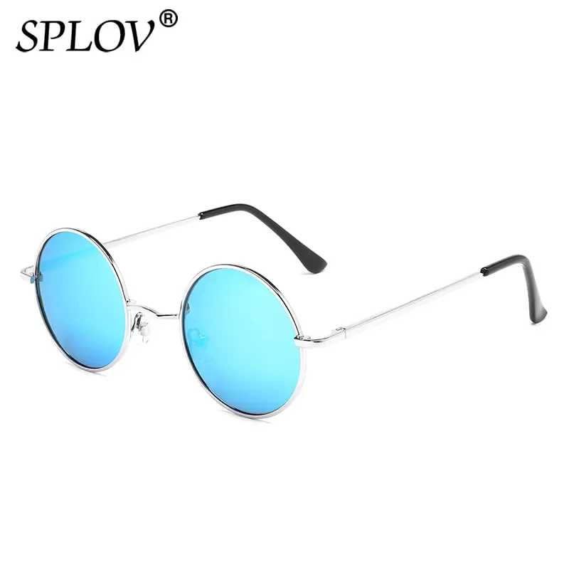 Brand Designer Polarized Round Sunglasses Classic Small Vintage Retro Glasses Women Metal Eyewear