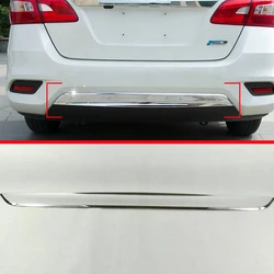 ABS Chrome Rear Bumper Cover Trim For Nissan Sentra 2016 2017 Car Accessories Stickers