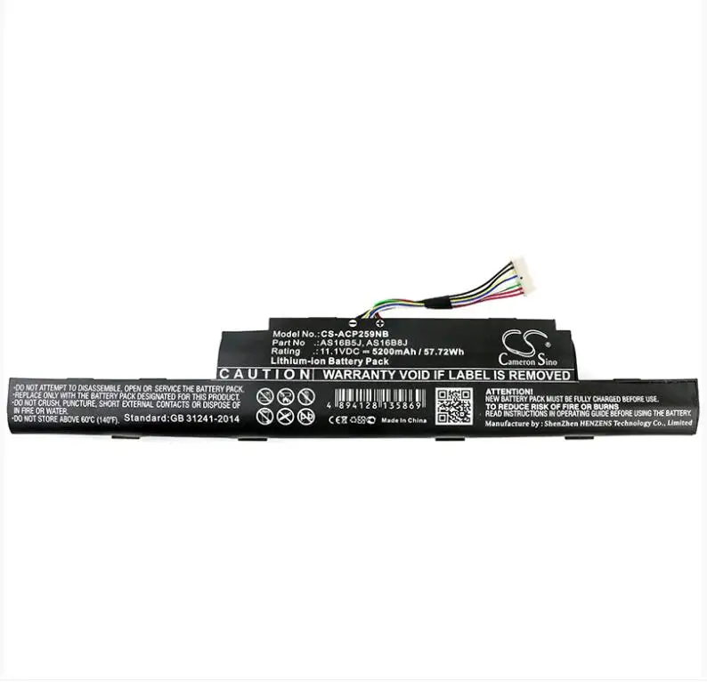 Cameron Sino 5200mAh battery for  ACER Aspire E5-575-33BM Aspire E5-575G-5341 Aspire E5-575G-53VG Aspire F5 573G