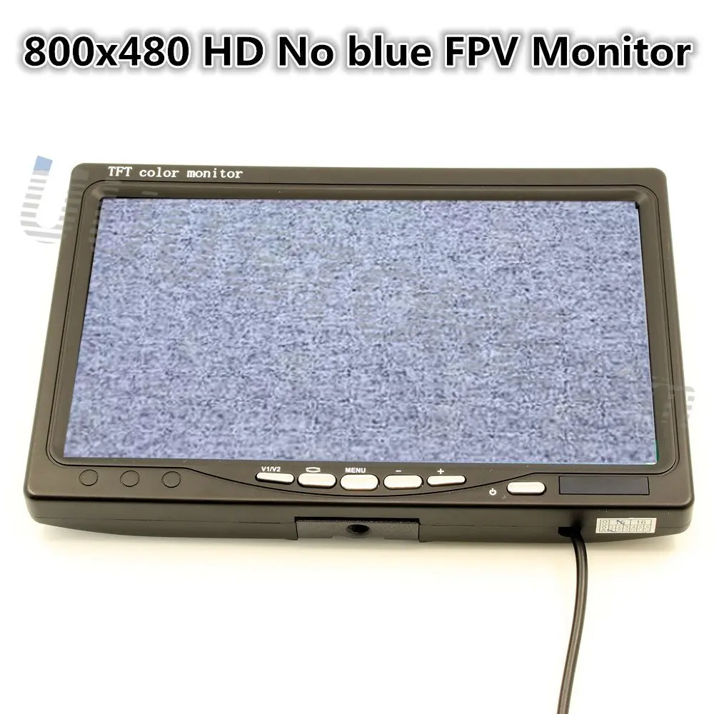 

7 inch LCD TFT FPV 800 x 480 Monitor with T plug Screen No blue FPV Monitor Photography for DJI Phantom ZMR250 QAV280 QAV250