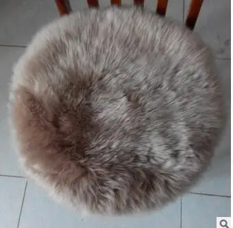 immitation wool round chair cushion bench sheepskin tatami seat mat living room bay window floor yoga wicker chair cushion