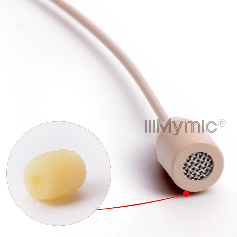 iiiMymic Good quality Headset Cardioid Condenser Microphone For Sennheiser Wireless BodyPack Transmitter 3.5 mm 3.35mm Lockable