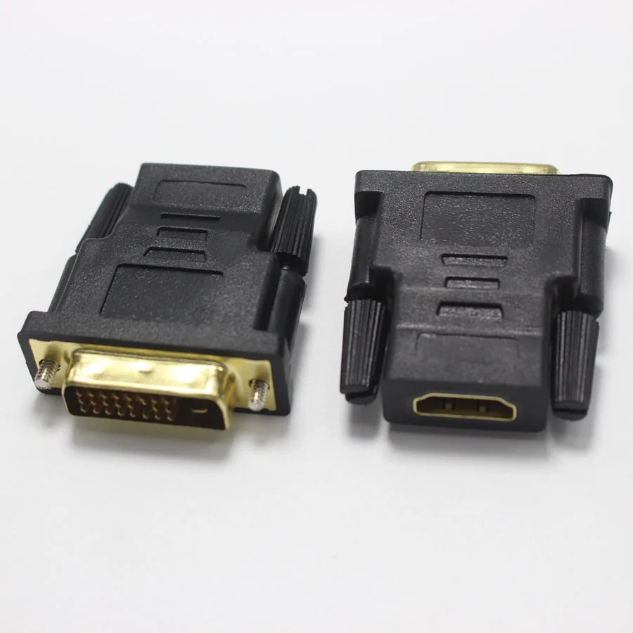 NinthQua 1pcs DVI 24+1 Male To HDMI Female Plug jack Bidirectional Transmission  Adapter Connector For Video Card