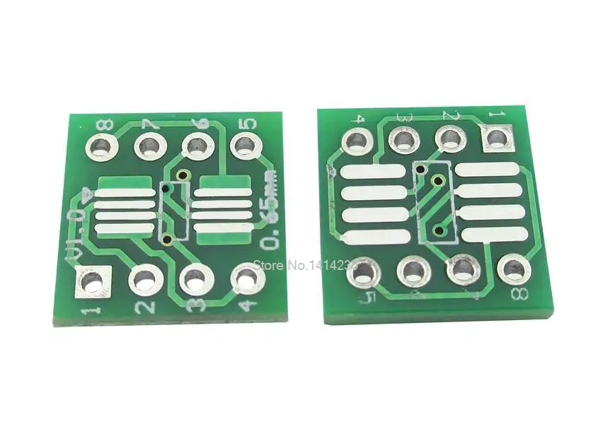 

100PCS/LOT SOP8 MSOP8 SOIC8 TSSOP8 SOP8 turn DIP8 IC adapter Socket Adapter plate PCB