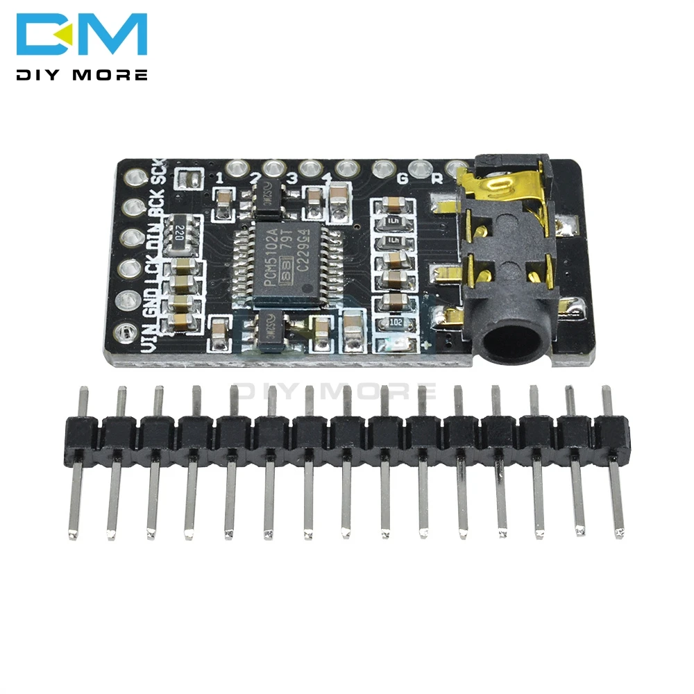 Interface I2S PCM5102 DAC Decoder GY-PCM5102 I2S Player Module For Raspberry Pi pHAT Format Board Digital Audio Board