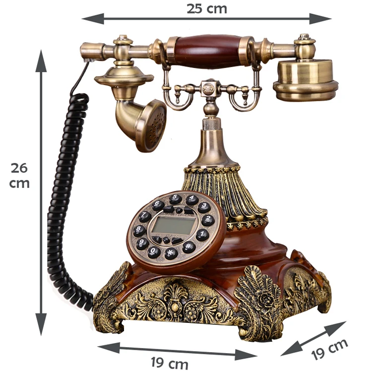 Imagem -06 - Suporte de Telefone sem Fio Gsm 900 1800mhz Cartão Sim Retro Telefone Fixo sem Fio Telefone Fixo Casa Escritório Casa Feita Resina