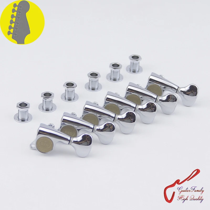 

1 Set Original Genuine 6 In-line GOTOH SGS510Z-S5 Guitar Machine Heads Tuners ( Chrome )