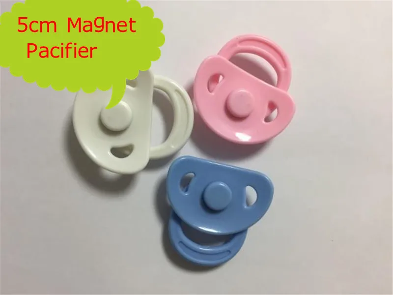 Good Quality  5cm Different Colour Magnet Pacifier For Reborn Baby Doll /Reborn Doll Hot Doll Accessory For Bonecas Reborn Doll