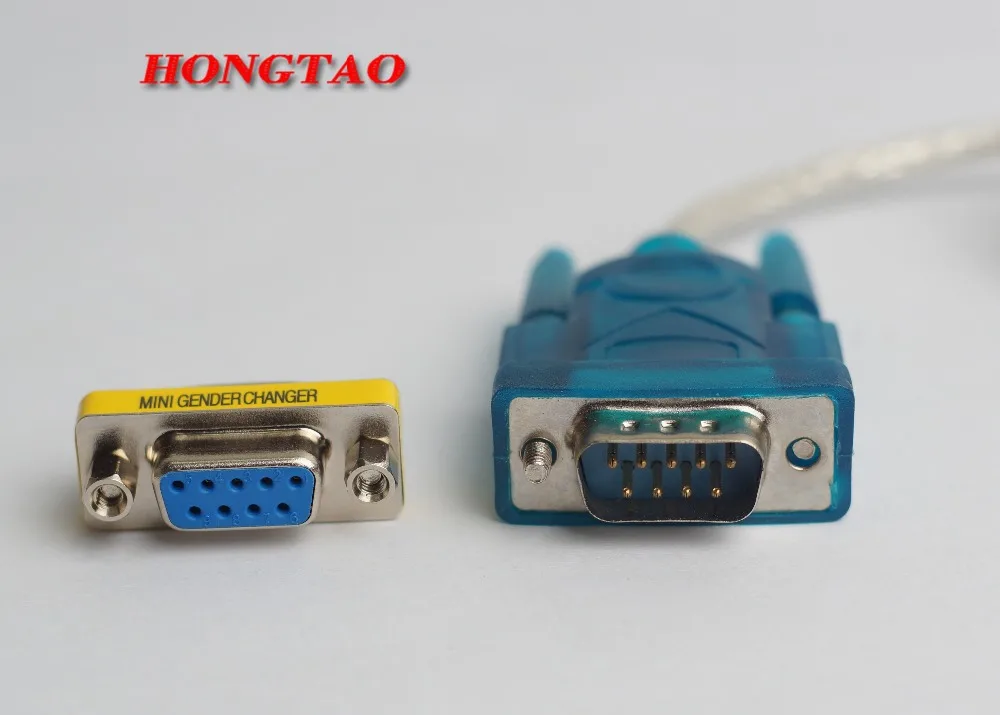 Supports Windows 8 USB to RS232 cable and DB9 9pin Serial w/ Female Adapter No CD With DB9 female to female  0.8m For computer