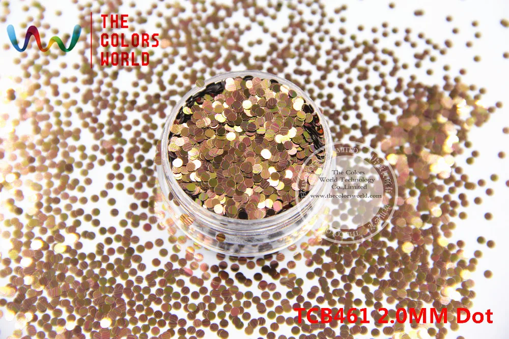 

TCB461 Round Dot Shape pattern colors 2.0MM Size glitter spangles for nail Art and other DIY decoration