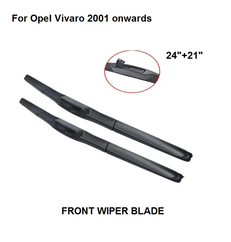 

Wiper Blade For Opel Vivaro 2001 onwards 24"+21" Car Auto Accessories For Auto Rubber Windscreen Wipers