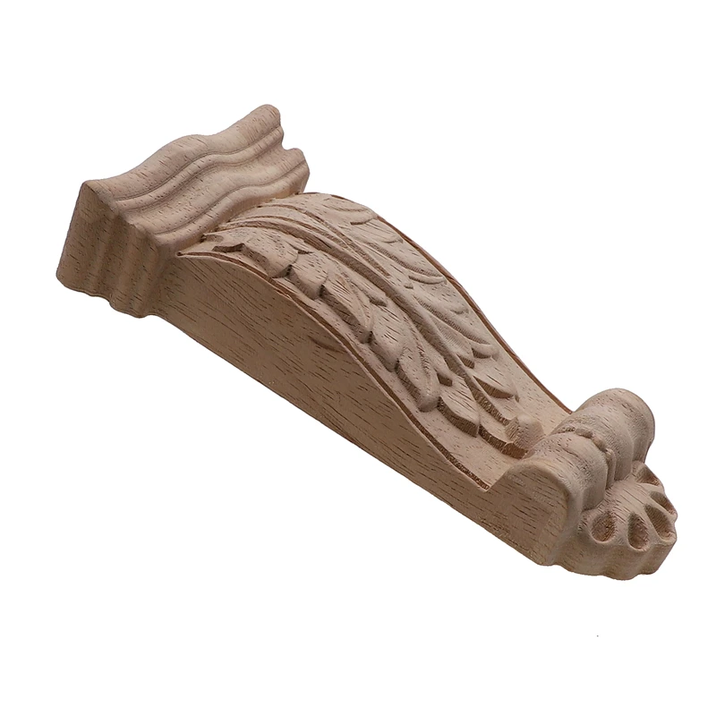European-style Applique Stigma Flower-style Architectural Decoration Maison Solid Wood Carved Beam Support Vintage Home Decor