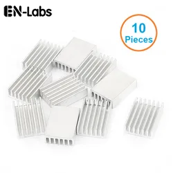 En-Labs 10pcs Aluminum Heatsink 20x14x6mm Electronic Chip Cooling Radiator Cooler,IC MOSFET SCR,Router  Heat Sink Extrusion Fins