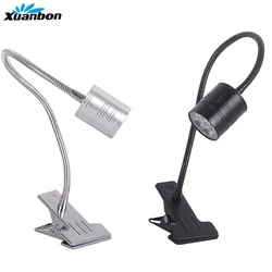 3W 5W LED Clips lamp EU plug cable LED Hoses Wall Lamp Flexible Home Hotel Bedside Reading Light Moder Book Lights AC85-265V
