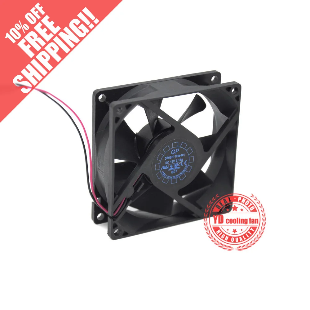 Novo para yaln yate loon D80SH-12 8020 12v 12cm ventilador de refrigeração