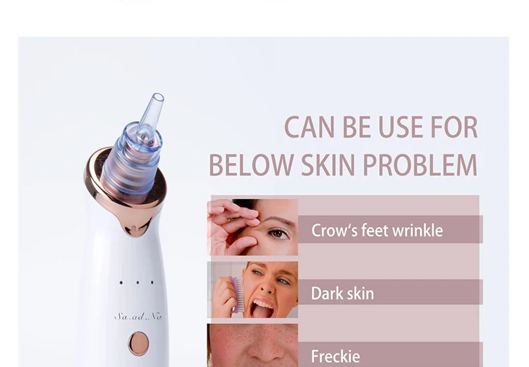 Microdermabrasie Comedondrukker Vacuüm Zuig Gezicht Puistje Acne Extractor Facial Poriën Cleaner Huidverzorging Gereedschap