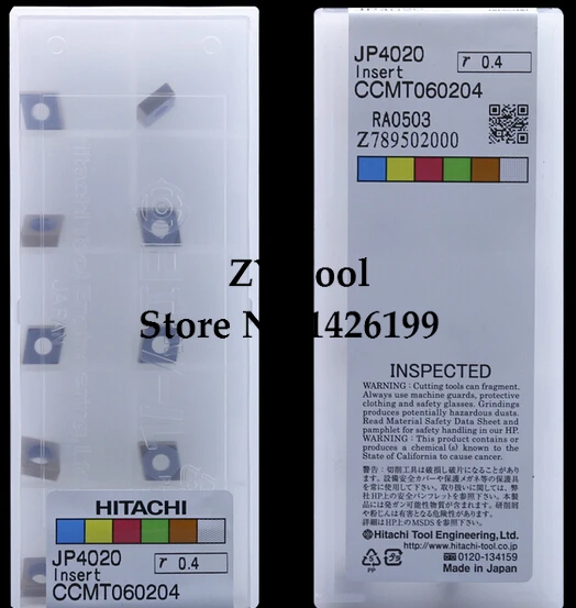 

CCMT060204 JP4020, HITACHI Твердосплавный Наконечник для токарного станка, вставьте пену, сверлильный стержень, инструмент с ЧПУ, станок, Заводские розетки