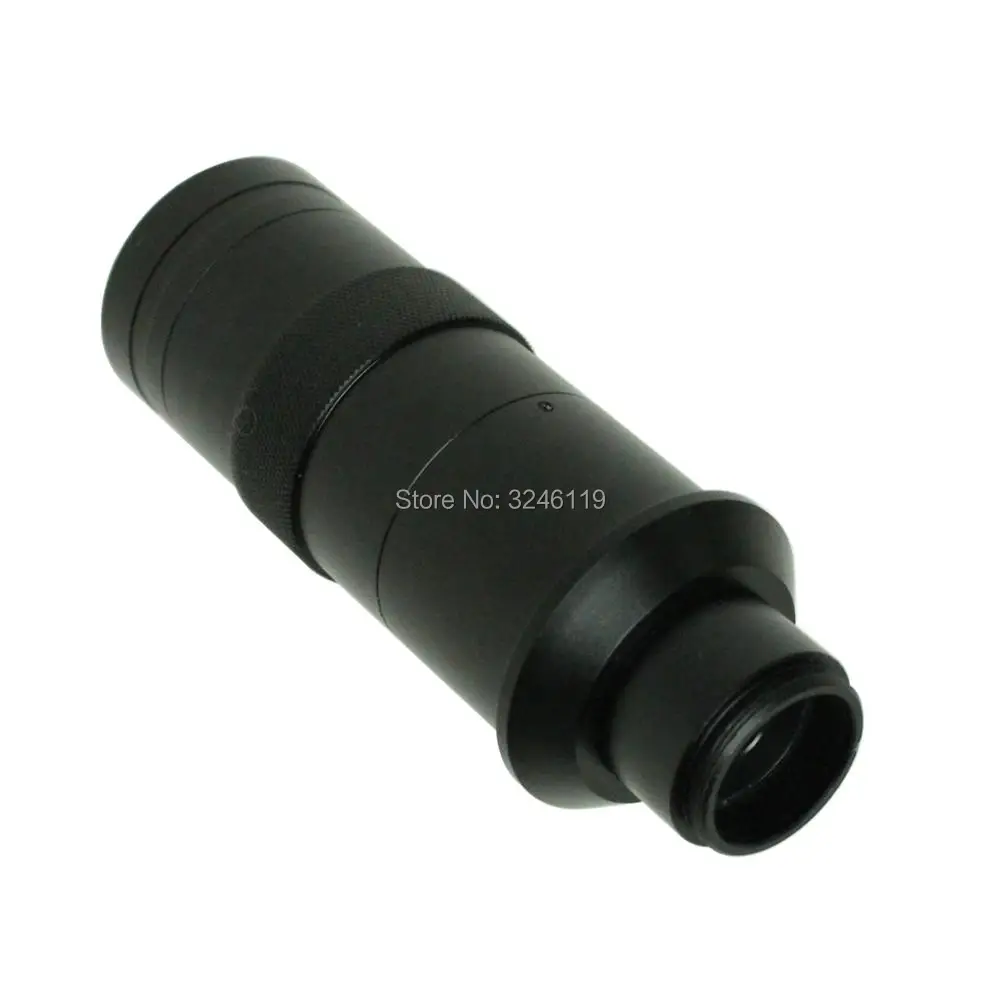 8X~130X Adjustable Zoom C lens 0.12X ~ 2X Industrial Microscope Camera With 2X Auxiliary Eyepiece Increase Working Distance