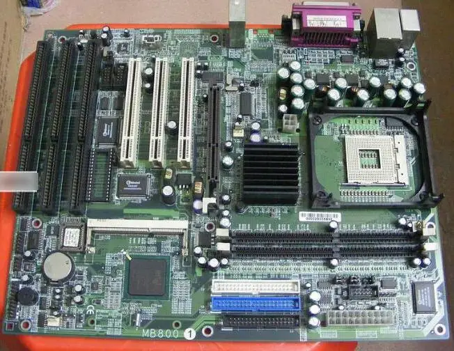 MB800H 100% OK placa base IPC Original ATX placa base Industrial con CPU RAM PCI ISA