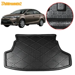 Buildreamen2 For Toyota Yaris Vios Belta Limo Sedan XP90 Car Trunk Mat Floor Cargo Tray Boot Liner Carpet Mud Pad 2007-2013