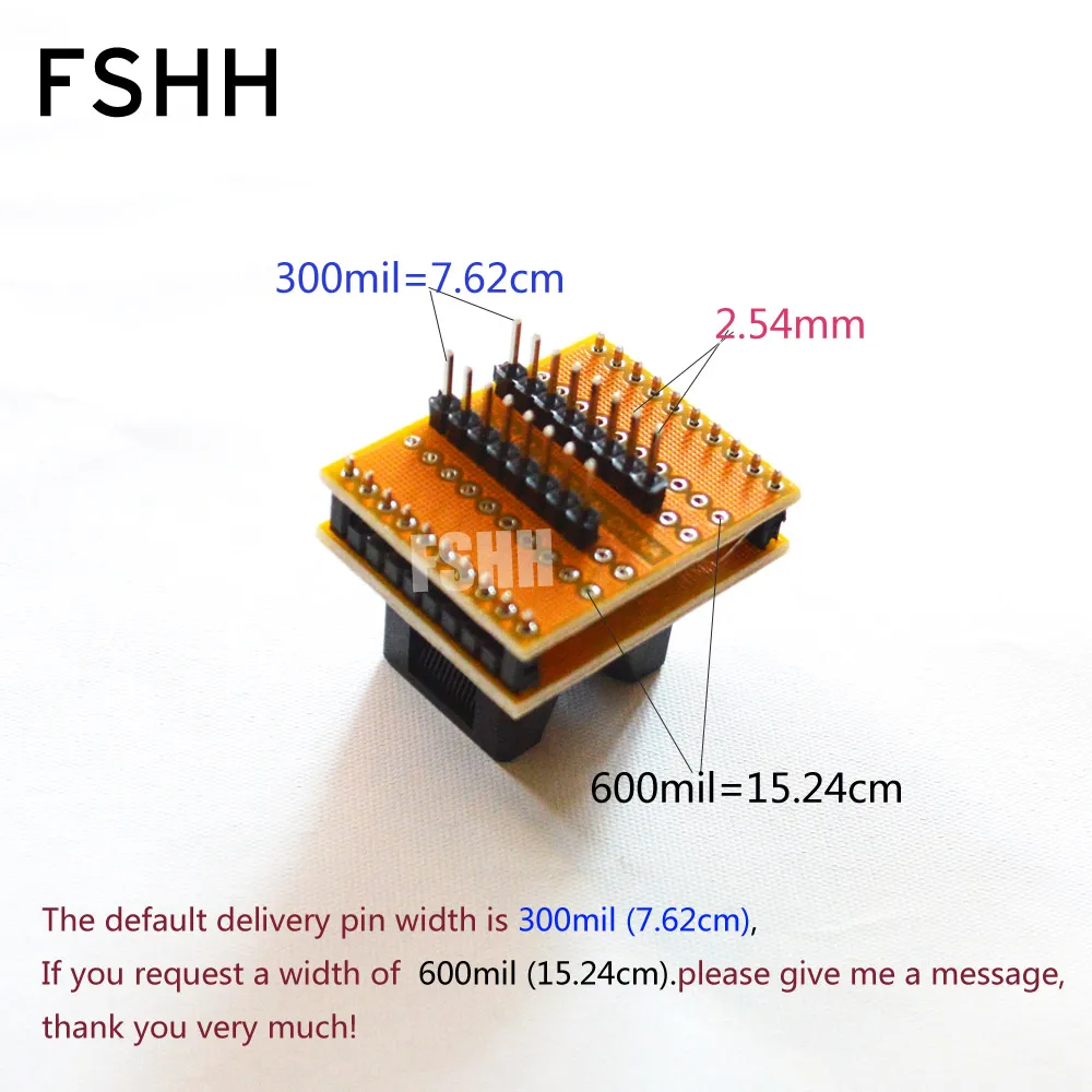 CNV-SSOP16-DIP SSOP16 إلى DIP16 مبرمج محول SSOP16 TSSOP16 IC اختبار المقبس الملعب = 0.65 مللي متر العرض = 4.4 مللي متر/6.4 مللي متر