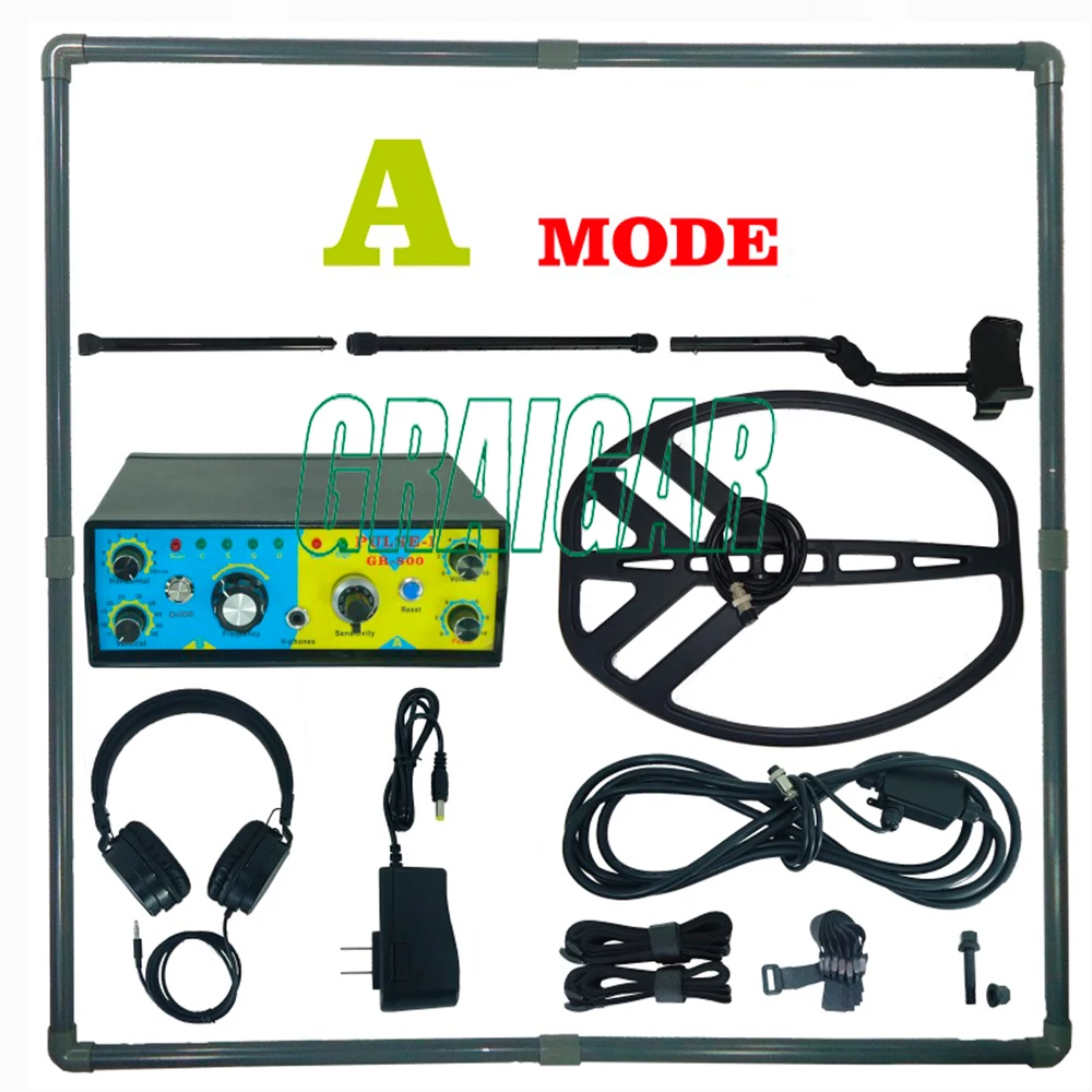 GR800 Two Model (A/B model) in One Machine Metal Detector GR-800 Deeper and Larger Detection Easy Operation Carton Package