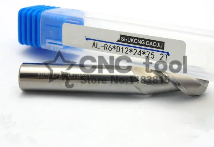 1 шт., Концевая фреза из карбида алюминия 2F-R3.0*6*12*50, Фрезы с ЧПУ, фрезы из карбида алюминия, фрезерные инструменты с ЧПУ