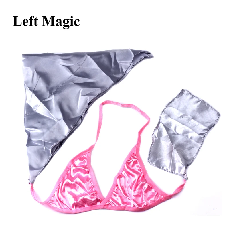 Baffling Bra Silk Scarf Underwear Brassiere Magic Tricks scarf silk to panty Stage Props Accessories Gimmick Comedy G8017