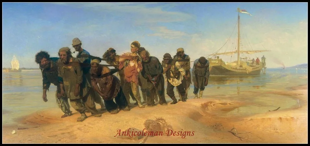 картина бурлаки на