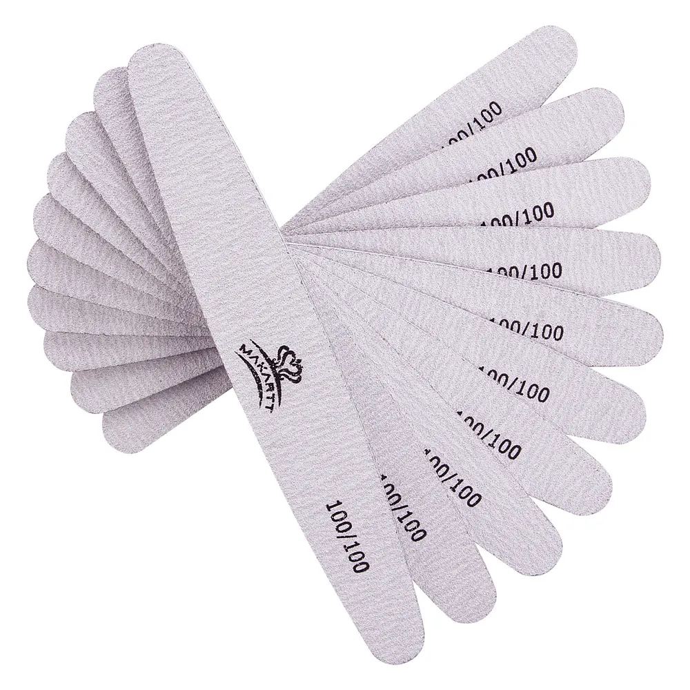 

2000PCS Nail Files 100/100 150 180 Grit Nail Buffering Files Washable Double-Side Emery Board Nail File Block Pedicure Manicure