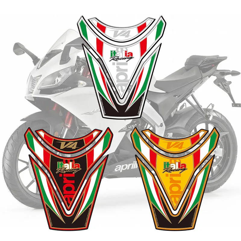 

For Aprilia RSV4 RTuono V4 2009 2010 2011 09-11 Motorcycle Stickers Fuel Tank Sticker Fishbone Protective Decals 3D Tank Pad