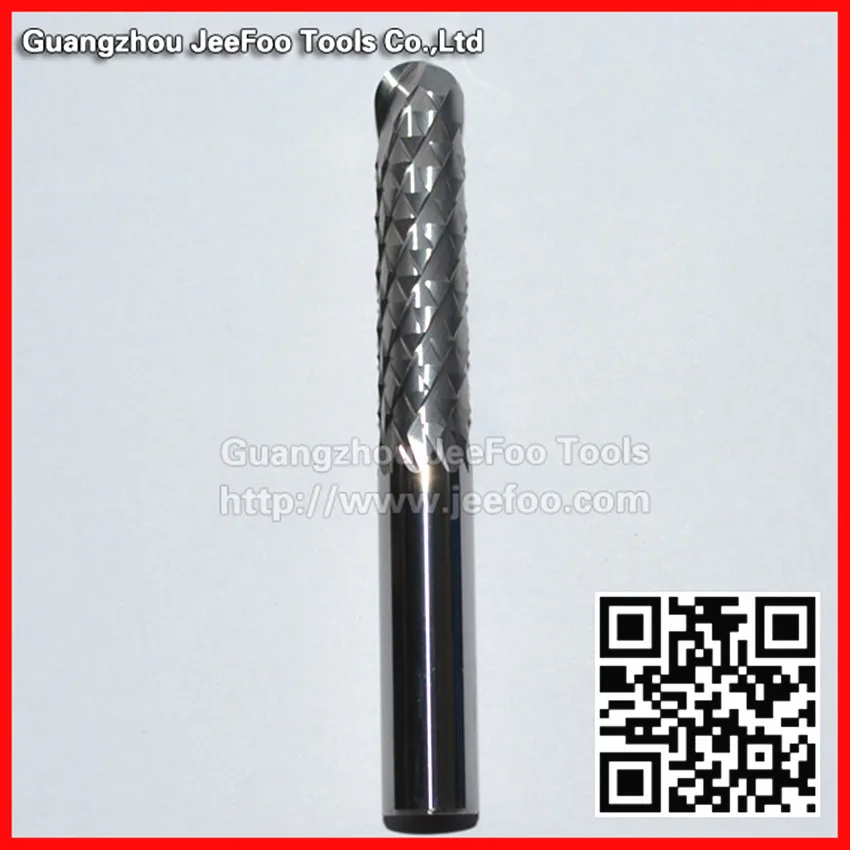 10*40*80L Two Ball Nose Corn Teeth End Mill,Carbide PCB Drill Bit, Printed Circuit Board Cutter On HDF,Fiber Glass