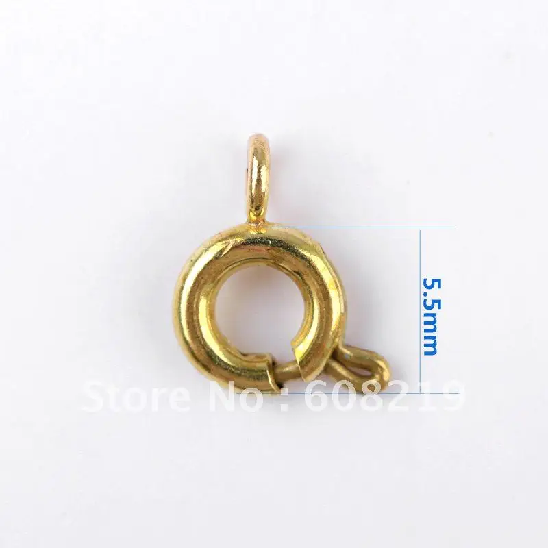 

Brass Spring Ring Clasp jewelry findings shipping free mang color can be plated SR-5.5mm/10000pcs