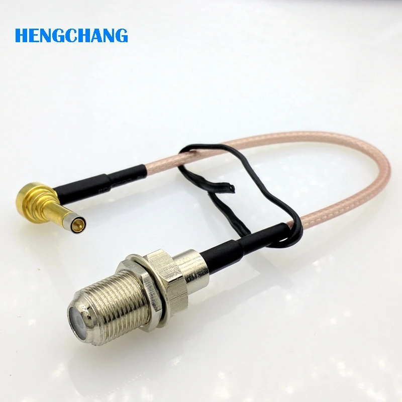 MS156 to F female Coaxial RF Pigtail Cable Adapter F connector to MS156 Rightangle 15cm RG316 cable 5pcs/lot