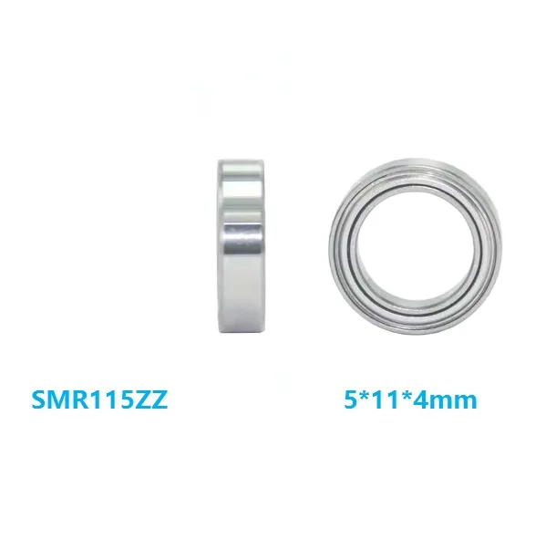 

50 шт./лот 5x11x4 мм SMR115ZZ SMR115 ZZ MR115ZZ подшипник 5*11*4 мм миниатюрный шарикоподшипник с глубоким желобом из нержавеющей стали