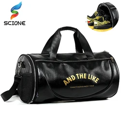 Bolsa de ginástica para esportes ao ar livre com armazenamento de sapatos para homens e mulheres, treinamento, fitness, bolsas de ombro multifuncionais, viagem, bolsa de ioga