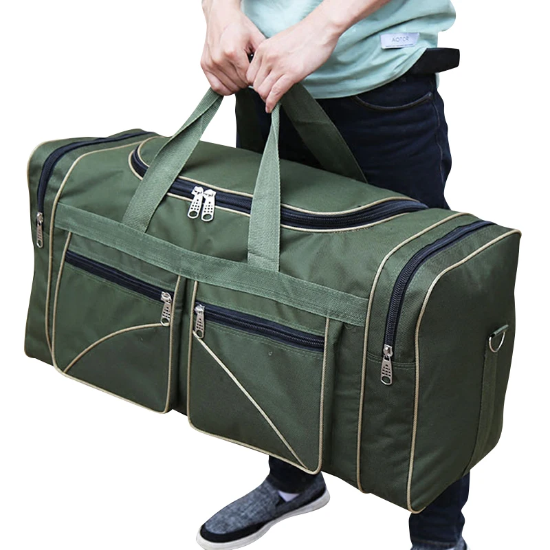 Men Travel Bags Nylon Waterproof 2 Colors Oxford Folding Travel Tote Bag Big Packing Cubes 30%OFF T429