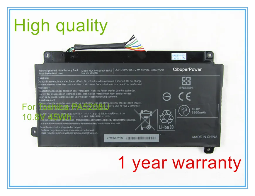 High quality 10.8V 45Wh 3860mAh PA5208U-1BRS PA5208U Battery for Chromebook 2 CB30 CB35 Notebook