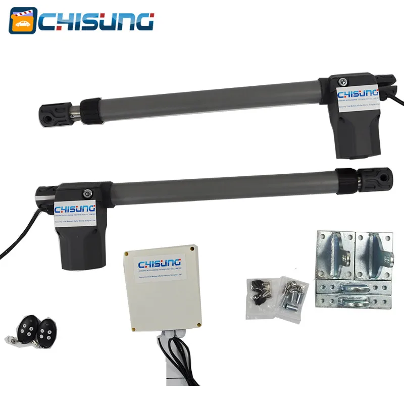 Chisung Automatic 2 Arms Swing Door Gate DC has 2.5meters 3 meters dual gate opener for Access Control System