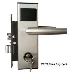 Digital ANSI  125Khz T5577 RF RFID Card Key Reader Electronic Hotel  Card Door Lock  ET100RF