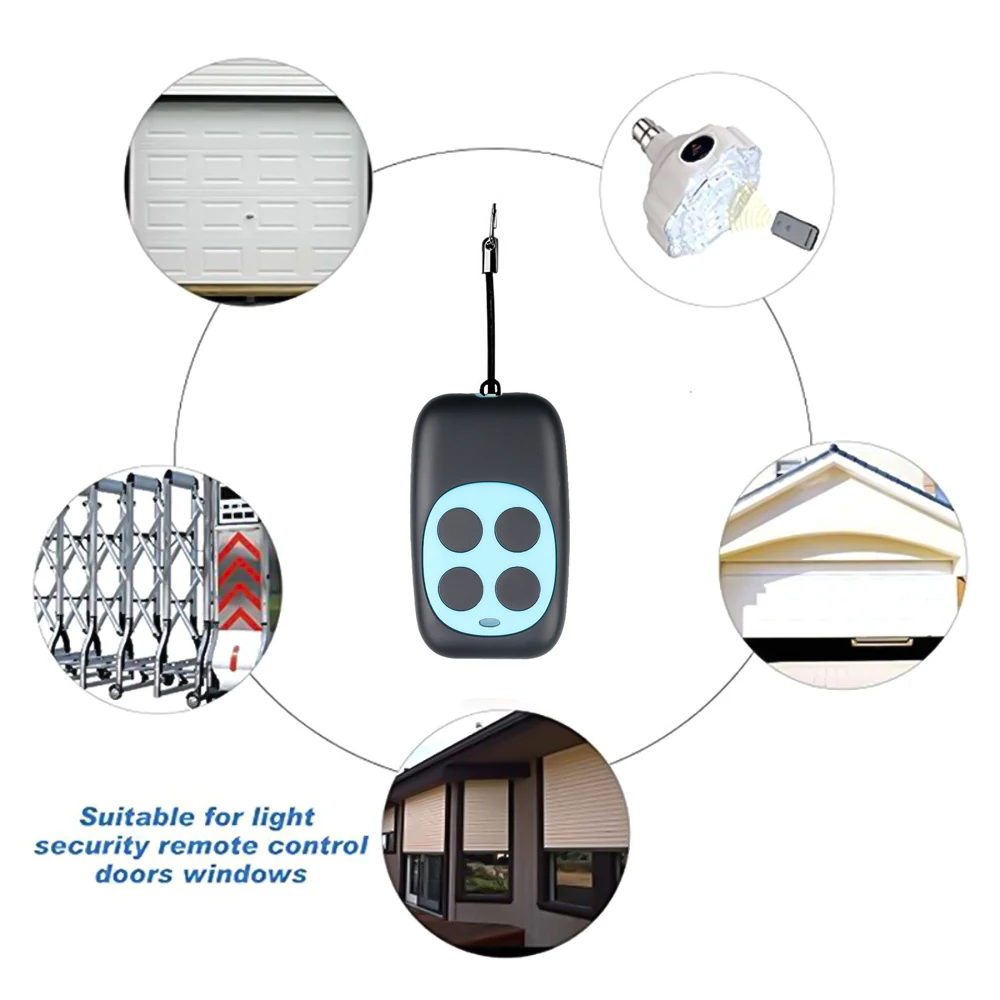 Kebidumei 433Mhz Garage Door Copy Remote Control Cloning RF Transmitter Wireless Remote Control 433.92Mhz For Gate Duplicator